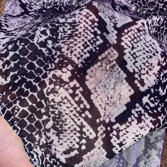 Fashion Nova Snake Print Bodysuit S - Picture 2 of 6